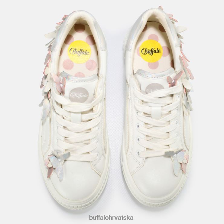 bijela Buffalo paired butterflies sneaker niske veganske |tenisice TDD6T32